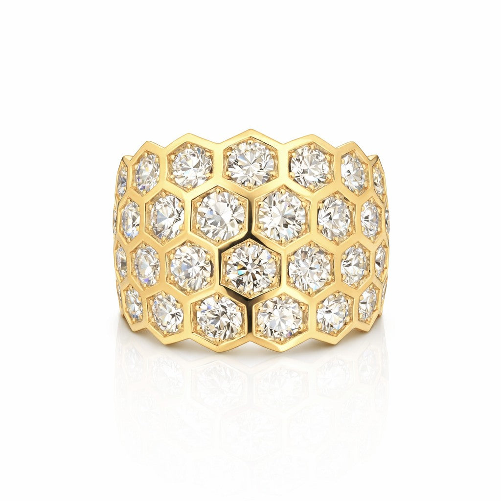 Texas Rose Bomb Ring