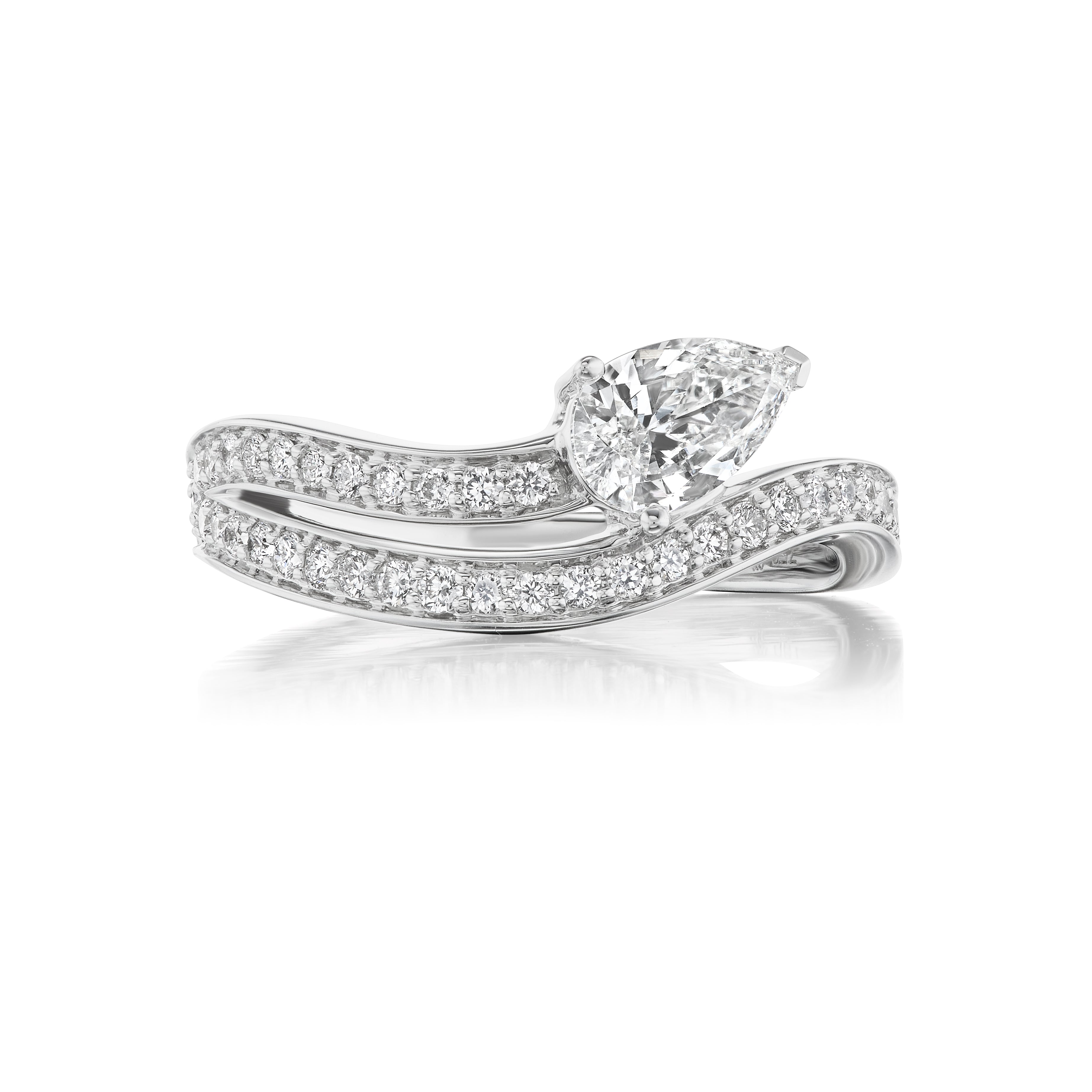 Diamond Spur Pave Ring