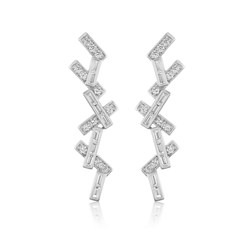 Diamond Spur Confetti Drop Earring