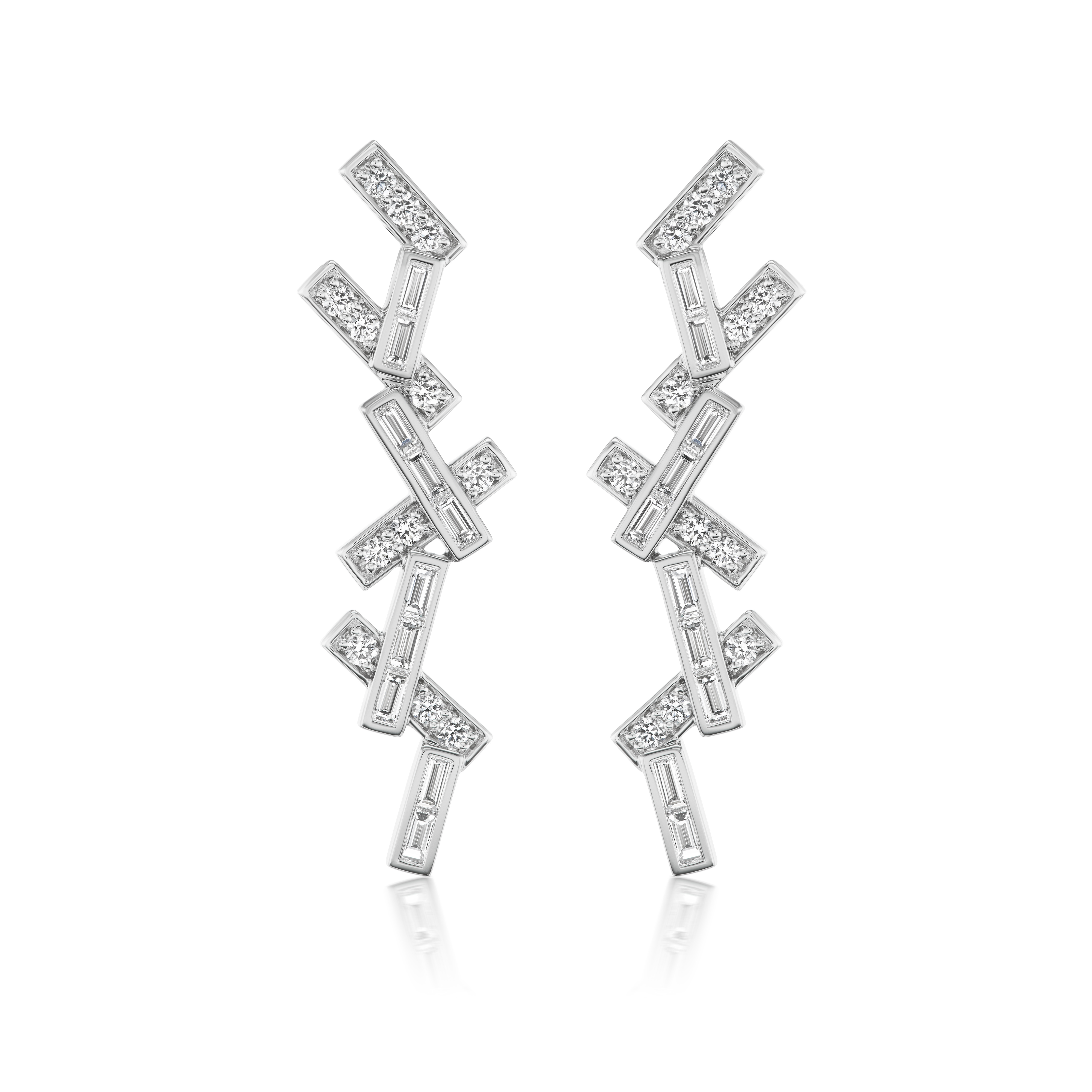 Diamond Spur Confetti Drop Earring