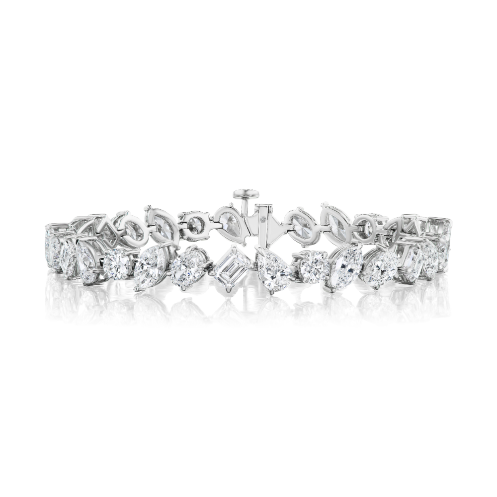 Cosmos Mixed-Cut Tennis Bracelet