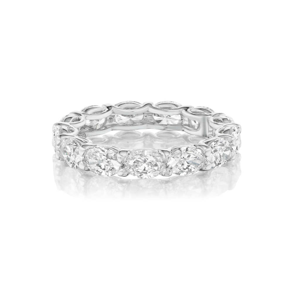 Highland East-West Oval Eternity Bands