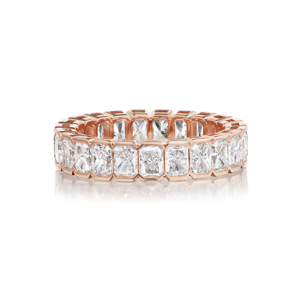 Riata North-South Emerald-Cut Eternity Bands