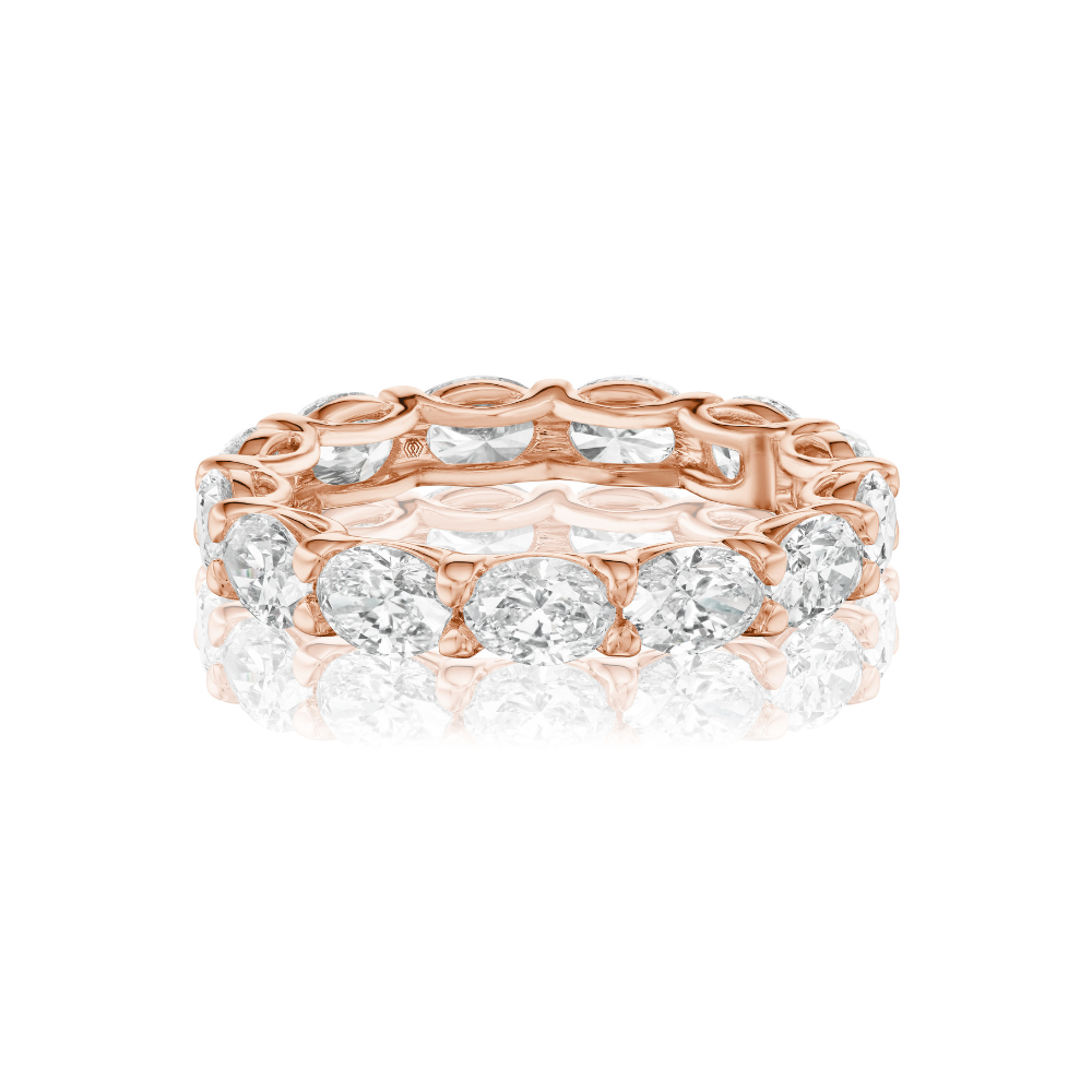 Highland East-West Oval Eternity Bands