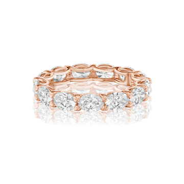 Highland East-West Oval Eternity Bands