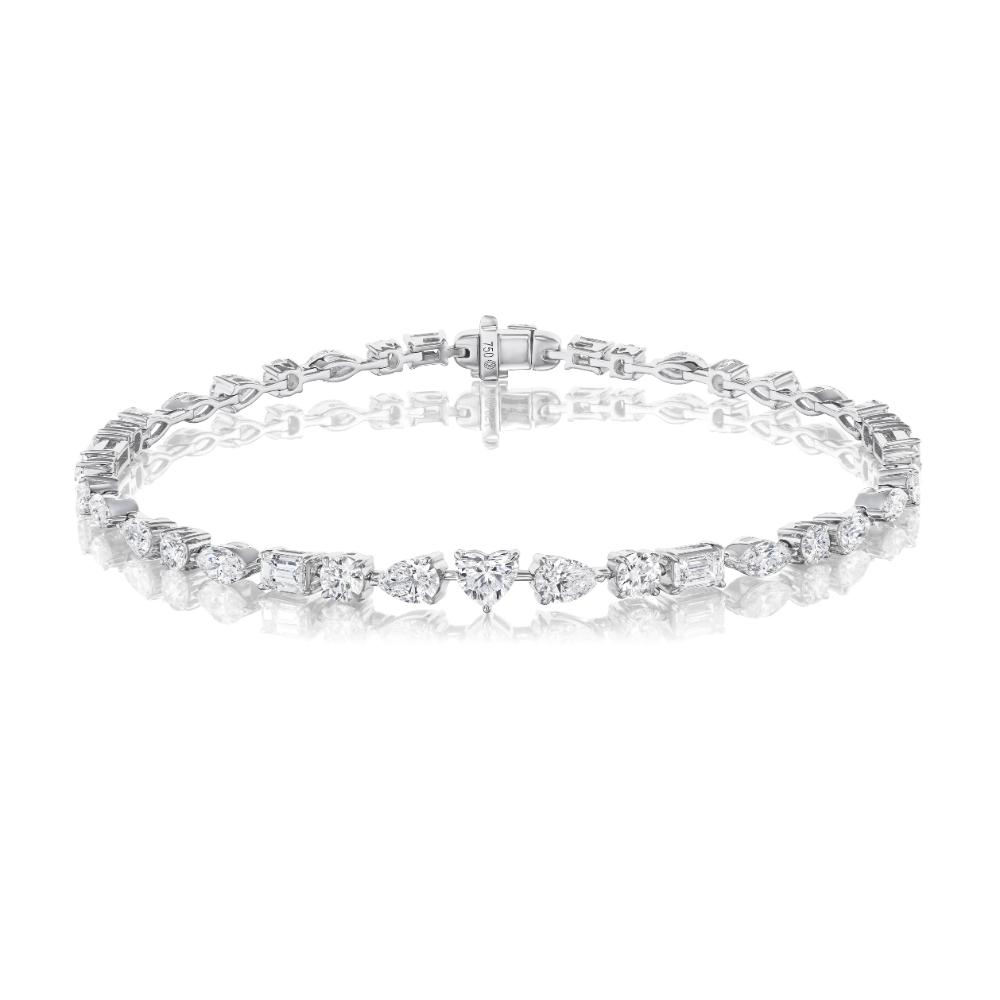 Cosmos Mixed-Cut Tennis Bracelet