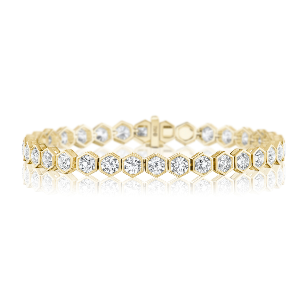 Texas Rose Straight-Line Tennis Bracelet
