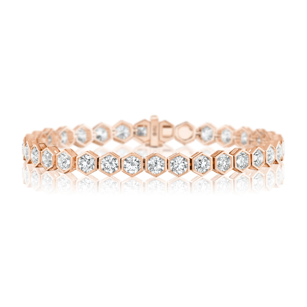 Texas Rose Straight-Line Tennis Bracelet