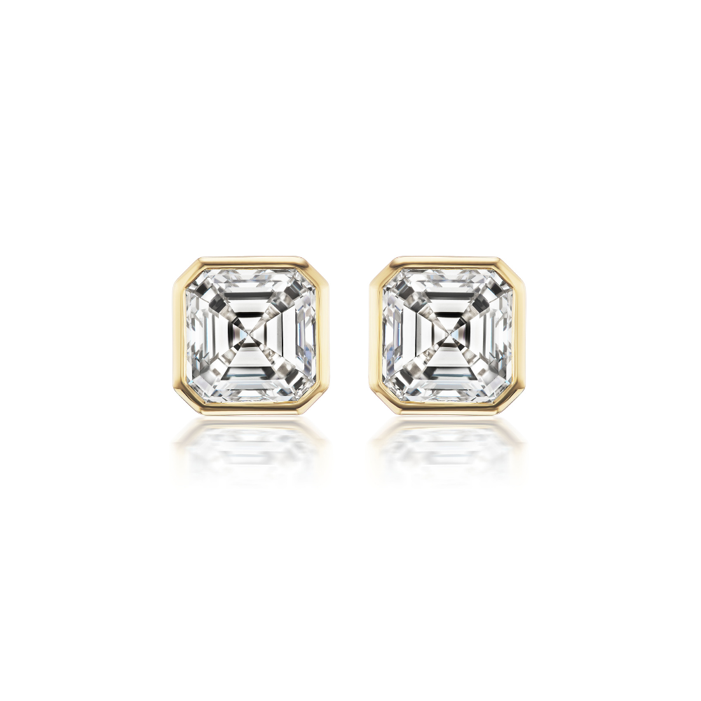 Riata Asscher Cut Studs