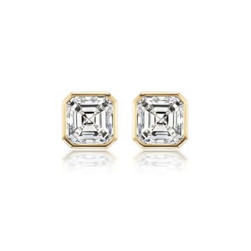 Riata Asscher Cut Studs