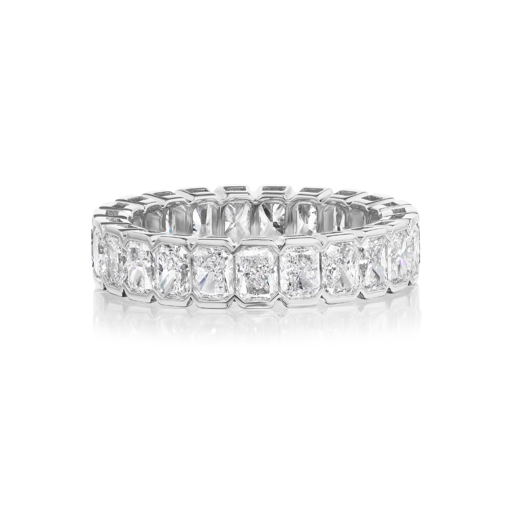 Riata North-South Emerald-Cut Eternity Bands