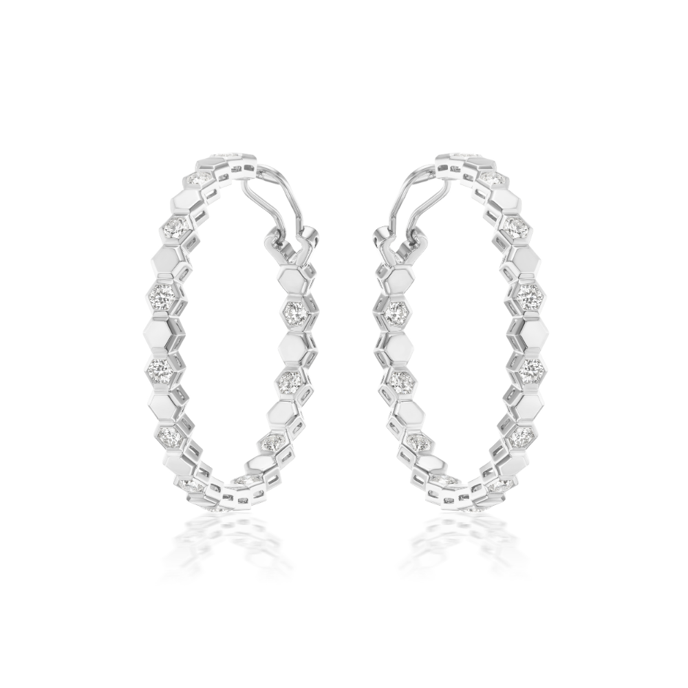 Texas Rose Alternating 1.5" Hoops
