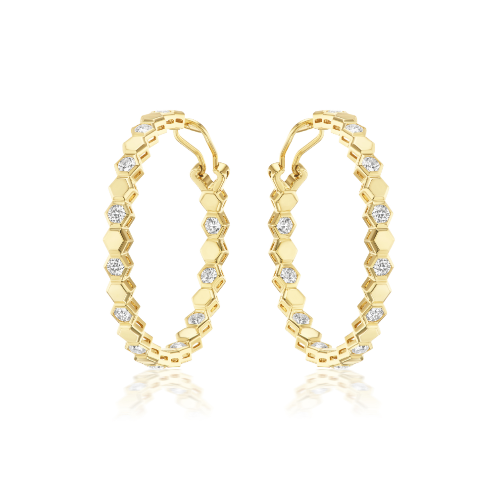 Texas Rose Alternating 1.5" Hoops