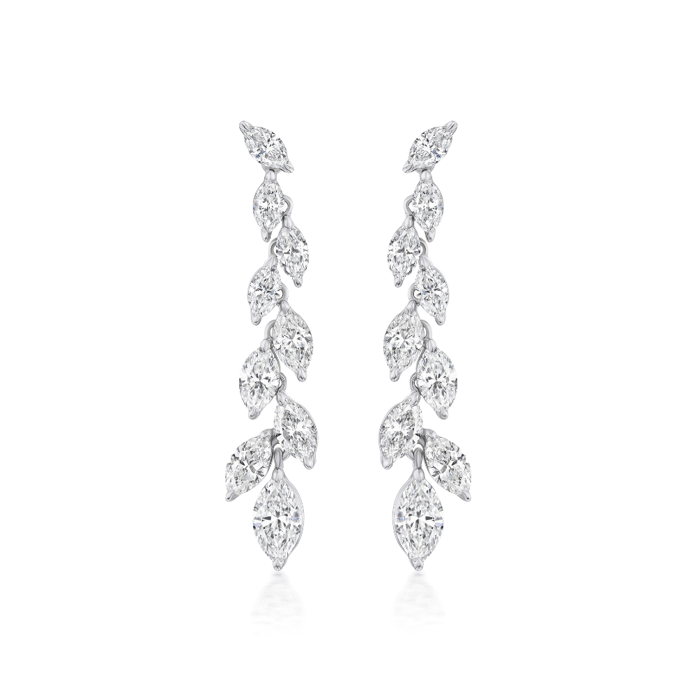 Bluebonnet Graduated Drop Pear Earrings
